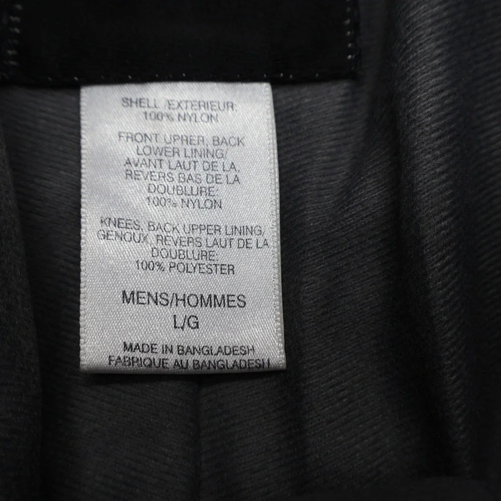 North Face Snow Pants Men Large Gray Cargo Waterproof Wind Rain Ski Winter 33x32